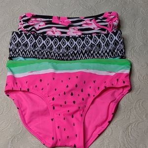 NWOT JUSTICE 3 SWIM SUITS BATTOM SZ.18
